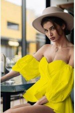 Sarı Bluz Poplin Kumaş Sarı Bluz Poplin Kumaş