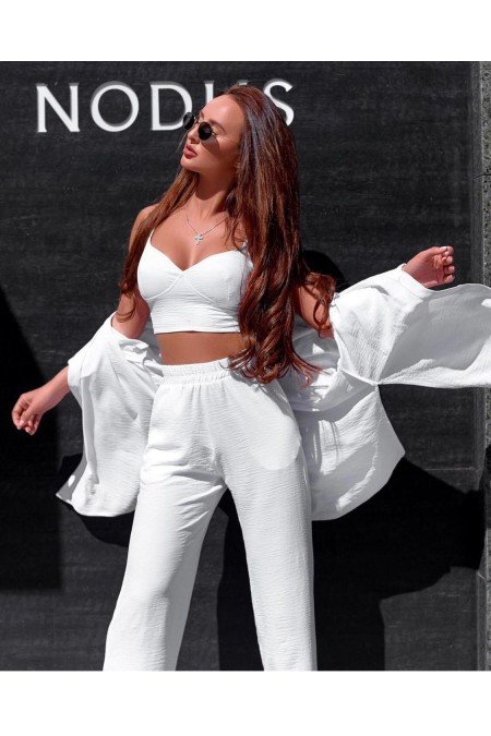 Beyaz Takım Ayrobin Kumaş