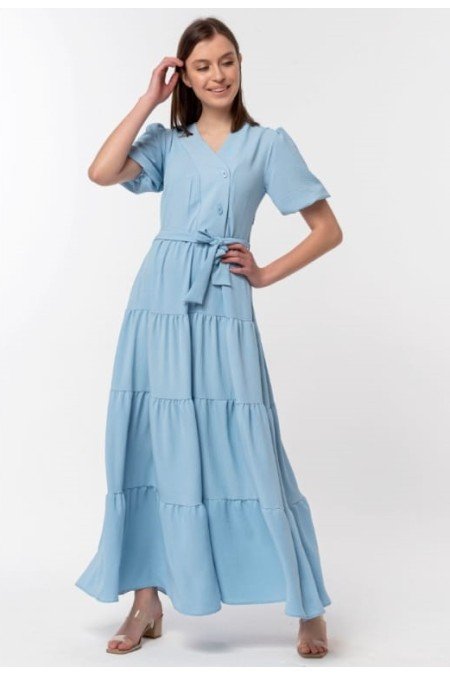 Mavi Elbise Ayrobin Kumaş Mavi Elbise Ayrobin Kumaş