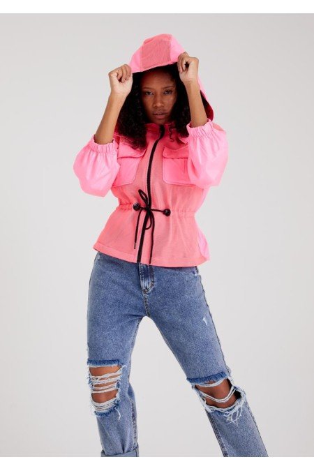 Neon Pembe Ceket Neon Pembe Ceket