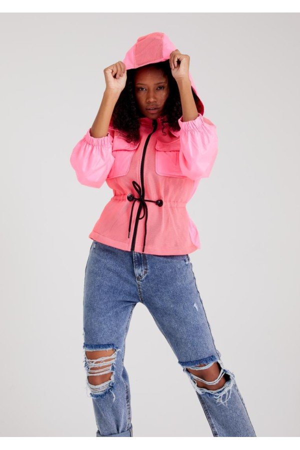 Neon Pembe Ceket Neon Pembe Ceket
