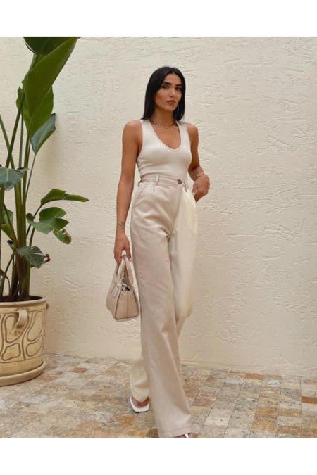 Ekru Pantolon Ekru Pantolon