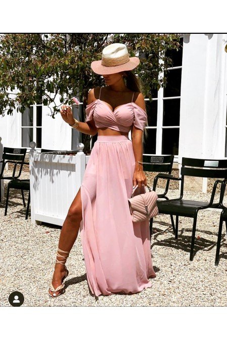 Pembe Elbise Süprem Kumaş