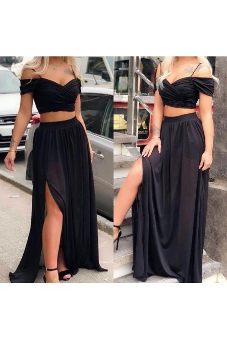 Siyah Elbise Süprem Kumaş Siyah Elbise Süprem Kumaş