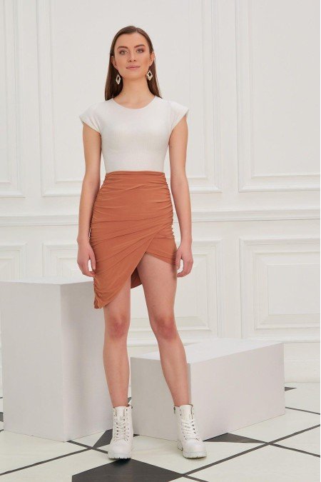 Tarçın Etek Sandy Kumaş Tarçın Etek Sandy Kumaş