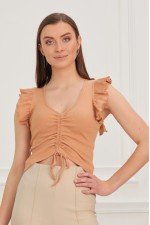 Turuncu Bluz Crop Turuncu Bluz Crop