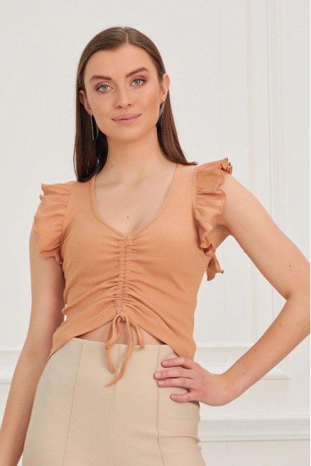 Turuncu Bluz Crop Turuncu Bluz Crop