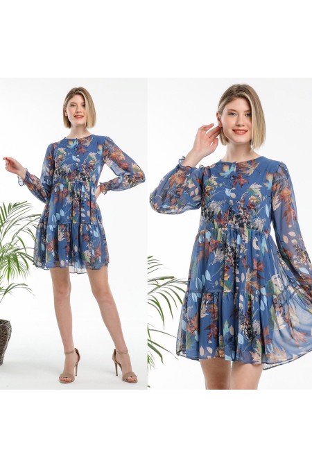 Desenli Elbise