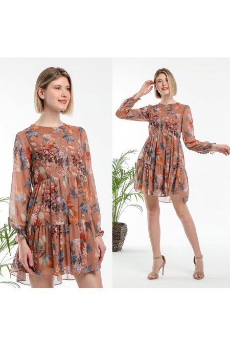 Desenli Elbise