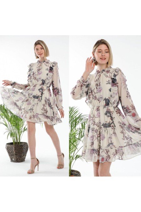 Desenli Elbise
