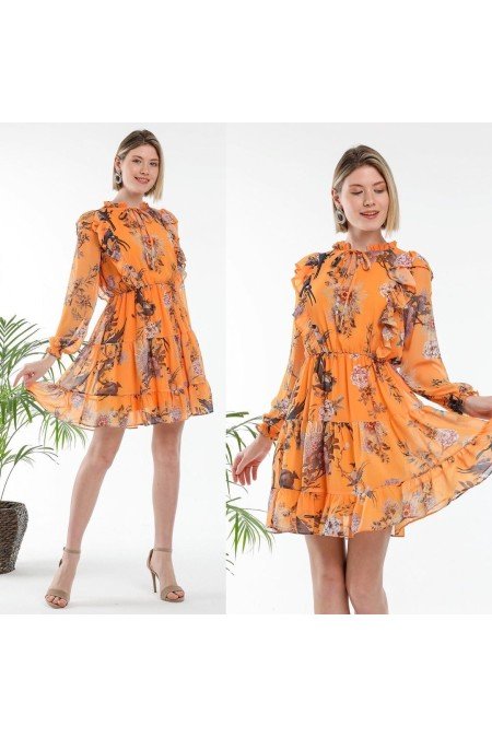 Desenli Elbise