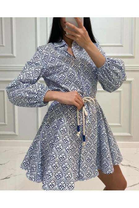 Desenli Elbise Pamuklu