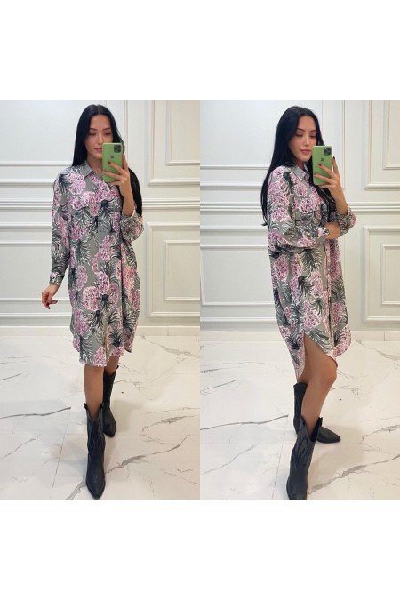 Desenli Tunik Elbise