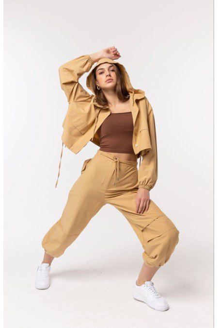 Camel Takım Poplin Kumaş