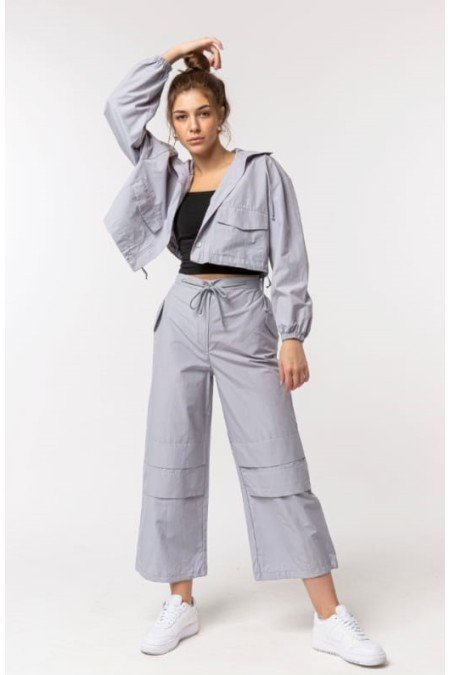 Gri Takım Poplin Kumaş