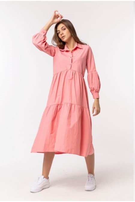 Gül Kurusu Elbise Poplin Kumaş