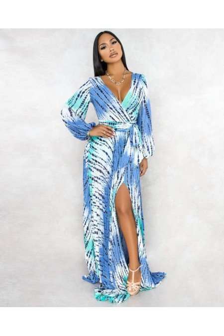 Desenli Elbise Krep Kumaş