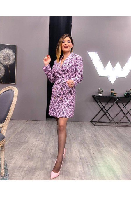 Desenli Ceket Elbise Desenli Ceket Elbise