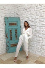 Beyaz Tulum Keten Kumaş Beyaz Tulum Keten Kumaş