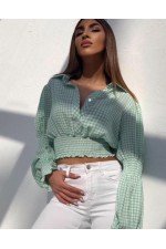 Yeşil Bluz Crop Yeşil Bluz Crop