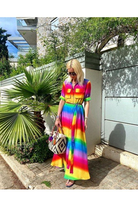 Renkli Elbise