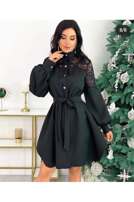 Siyah Gömlek Elbise Siyah Gömlek Elbise