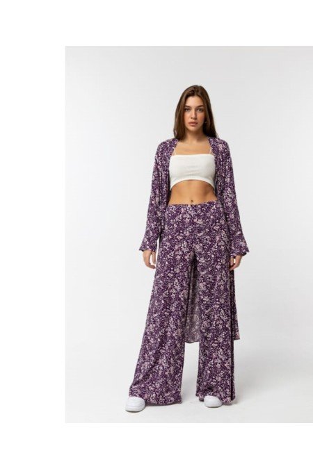 Mor Takım Viscon Kumaş