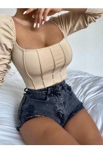Vizon Bluz Crop Vizon Bluz Crop