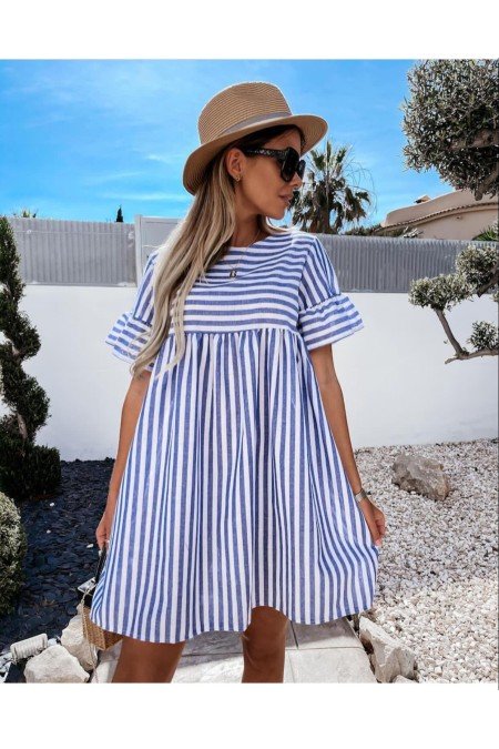 Çizgili Elbise Çizgili Elbise