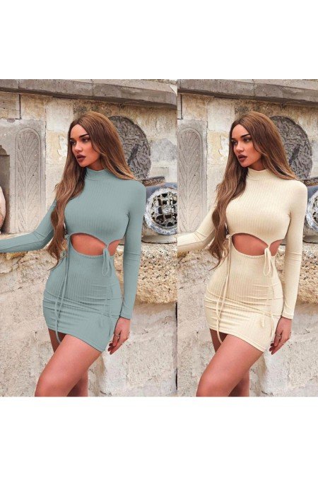 Mint Elbise Kaşkorse Kumaş