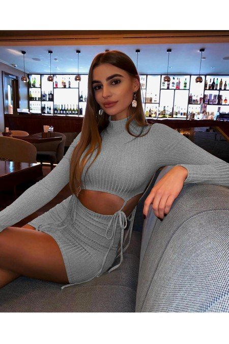 Gri Elbise Kaşkorse Kumaş