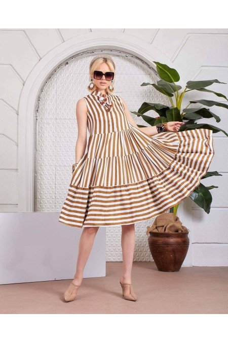 Çizgili Elbise Çizgili Elbise