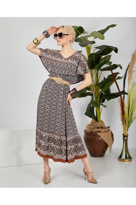 Desenli Elbise