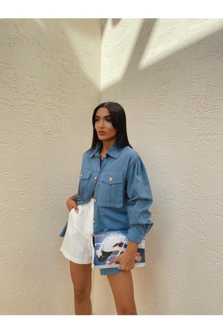 Mavi Gömlek Pamuklu