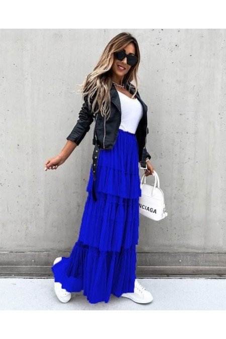 Saks Etek Krep Kumaş Saks Etek Krep Kumaş