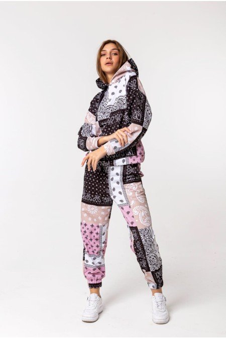 Desenli Eşofman Altı İki İplik