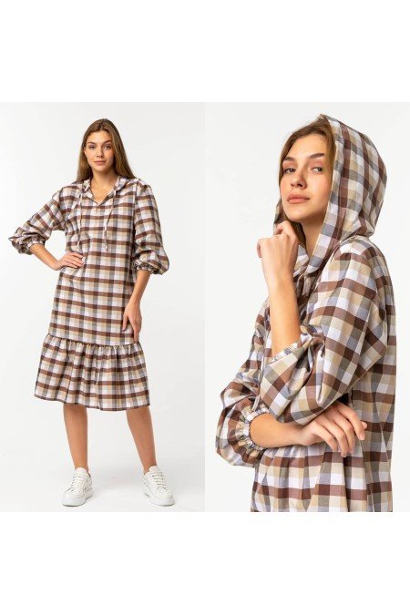 Ekose Elbise Ekose Elbise