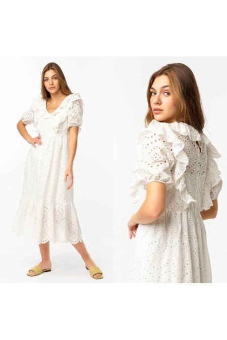 Beyaz Elbise Fisto