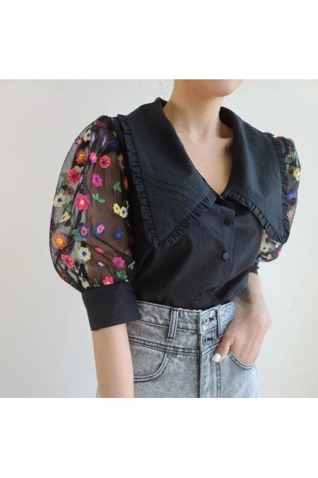 Siyah Gömlek Poplin Kumaş