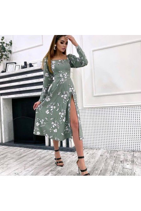 Desenli Elbise