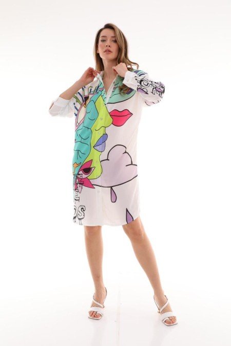 Desenli Elbise Desenli Elbise