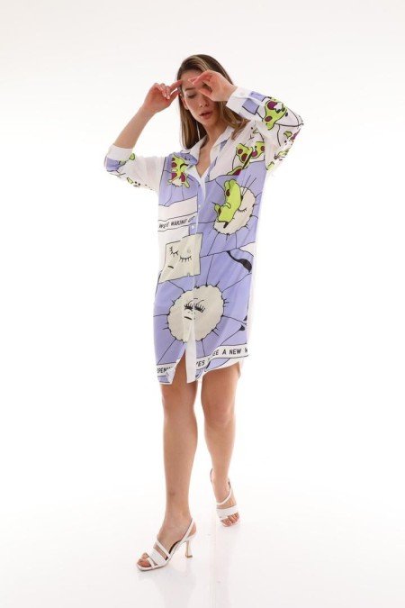 Desenli Elbise Desenli Elbise