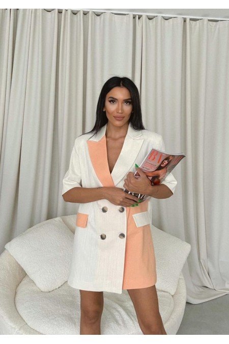 Beyaz Somon Ceket Beyaz Somon Ceket