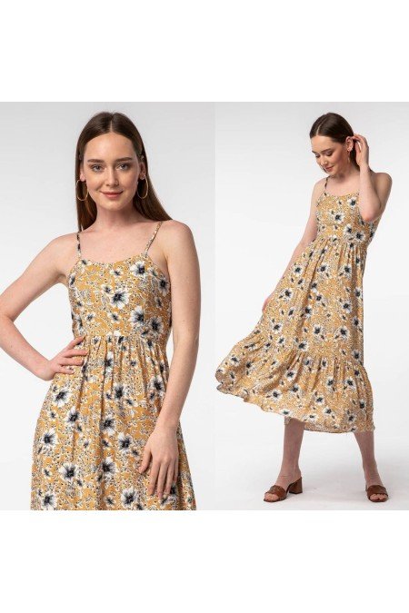 Desenli Elbise