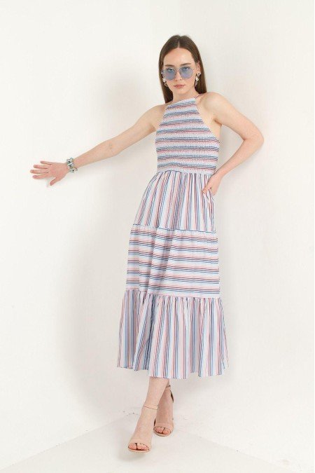 Çizgili Elbise Çizgili Elbise