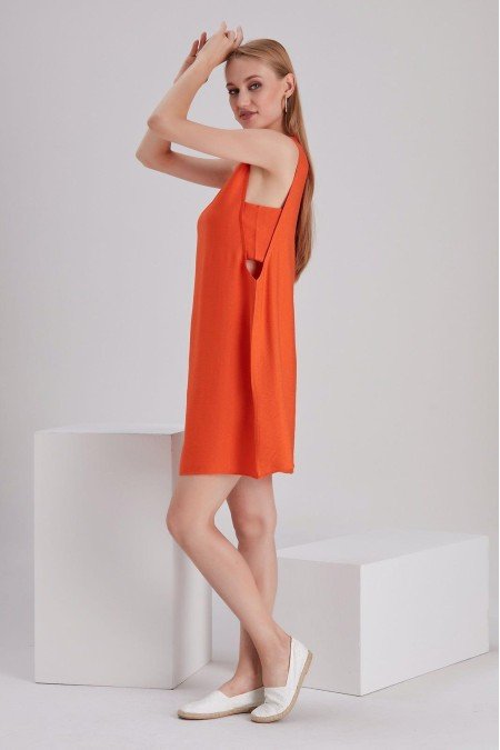 Orange Elbise