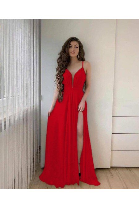 Kırmızı Abiye Kırmızı Abiye