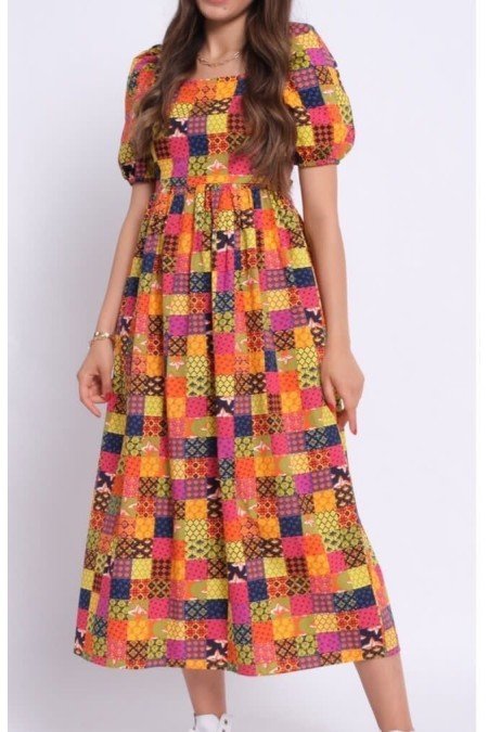 Renkli Elbise