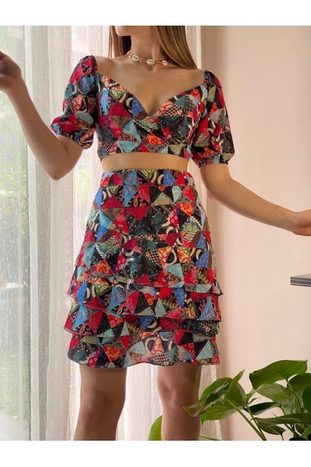 Desenli Elbise Desenli Elbise