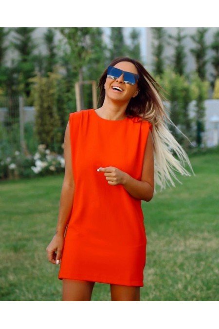Orange Elbise